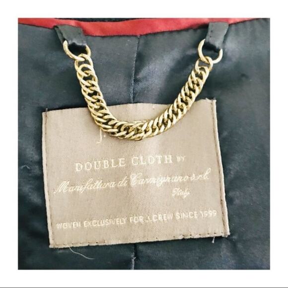 J. Crew Double-Cloth Motorcycle Navy Jacket M - Picture 3 of 7